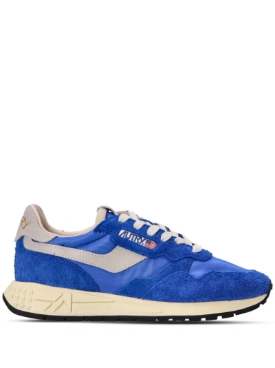 Autry Reelwind Low-top Chunky Sneakers In Whtblue