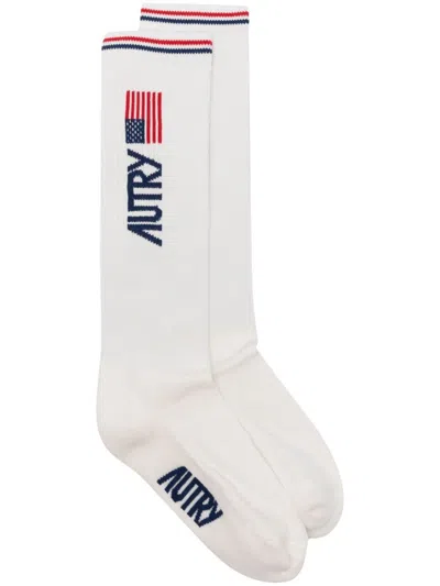Autry Logo Socks In White