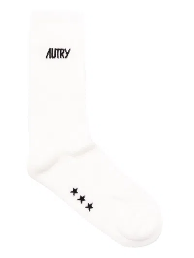 Autry Logo Socks In White