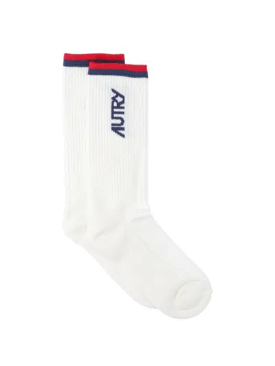 Autry Logo Socks In White