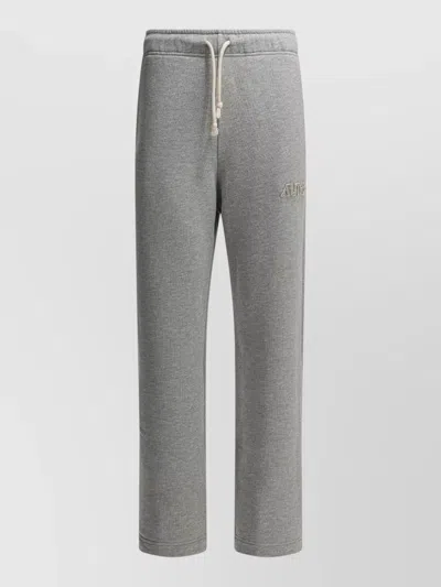 Autry Logo Sports Trousers Side Pockets Design In Gray