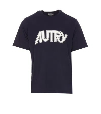 Autry Logo Printed Jersey T-shirt In Black