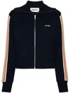 Autry High Neck Zip-up Sweatshirt In Blue