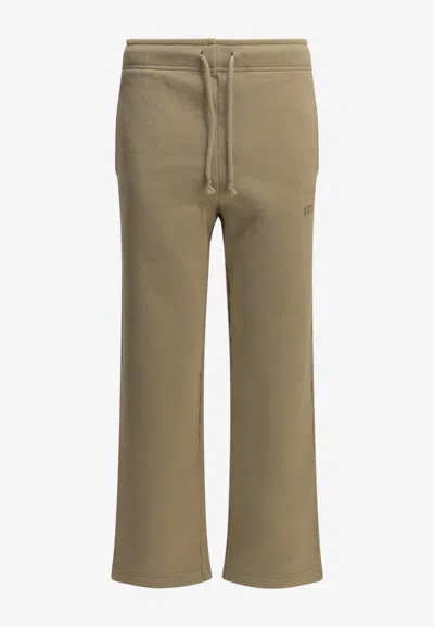 Autry Logo Track Pants In Beige