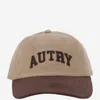 Autry Logo Velvet Hat In Brown
