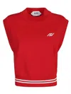 Autry Knitted Sleeveless Top Color Red