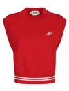 Autry Knitted Sleeveless Top Color Red In Red
