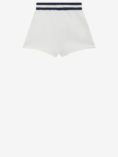 Autry Logo-beaded Cotton Shorts In White
