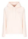 Autry Hooded Sweatshirt With Logo Embroidery And Elasticized Edges In Neutral