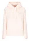 Autry Hooded Sweatshirt With Logo Embroidery And Elasticized Edges In Pink