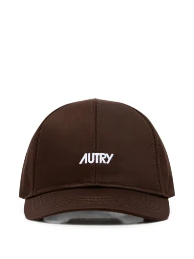Autry Logo-embroidered Baseball Cap In Gray