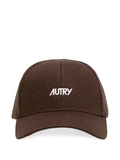 Autry Logo-embroidered Baseball Cap In Brown