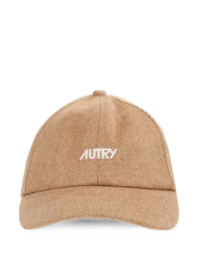 Autry Logo-embroidered Baseball Cap In Brown