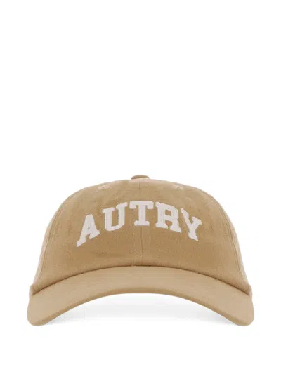 Autry Logo-embroidered Baseball Cap In Brown