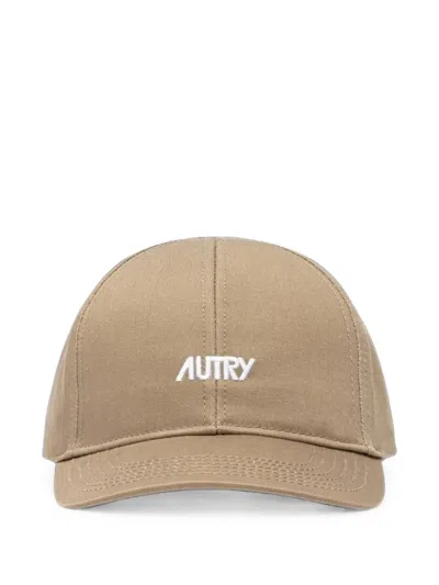 Autry Logo-embroidered Baseball Cap In Neutrals