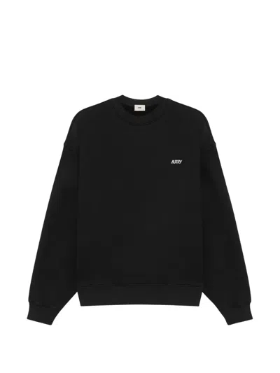 Autry Logo-embroidered Sweatshirt In Black