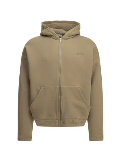 Autry Logo-embroidered Zip-up Hoodie In Multi