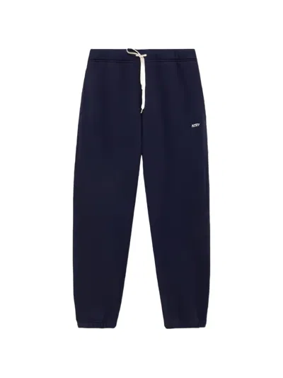 Autry Logo-patch Drawstring Track Pants In Blue