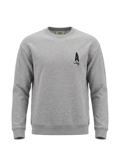 AUTRY LOGO-PRINT COTTON SWEATER