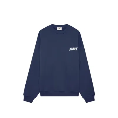 Autry Logo-print Cotton Sweatshirt In Blue
