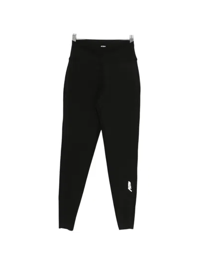 Autry Logo-print Leggings In Black