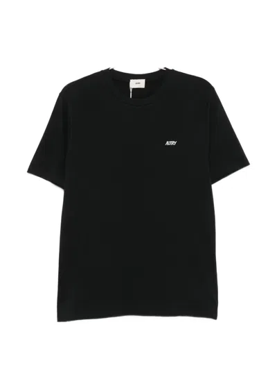 Autry Logo-print Short-sleeved T-shirt In Black