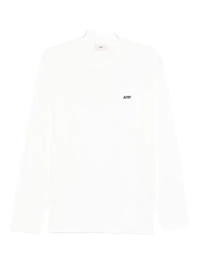 Autry Long-sleeve Logo T-shirt In White