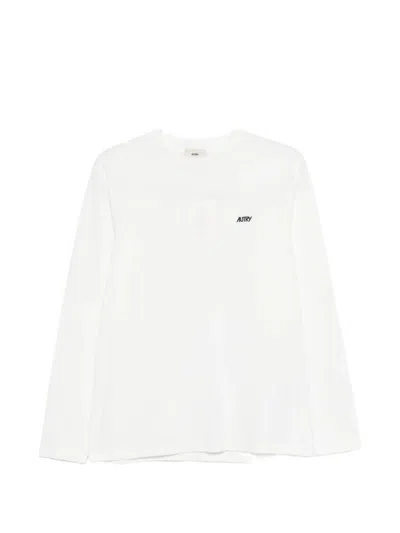 Autry Long Sleeve T-shirt In White