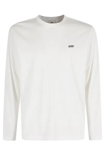 Autry Long Sleeve Tshirt In White