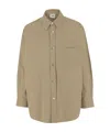 Autry Beige Embroidered Shirt In Nude