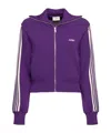 Autry Cropped Tennis-style Jacket With Contrasting Stripes And Logo