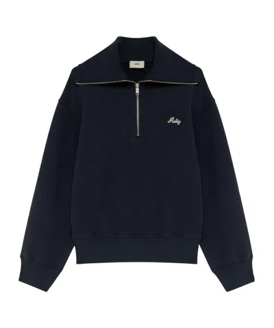 Autry Long-sleeved Sweatshirt In Blue