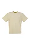 Autry Loose T-shirt In Compact Cotton In Beige