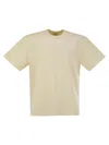 Autry Loose T-shirt In Compact Cotton In Cream