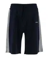 Autry Nylon Blend Shorts With Contrasting Side Bands In Black