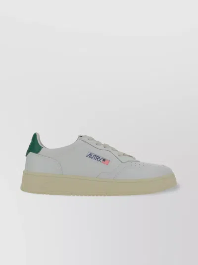 Autry Low 01 Calfskin Color Block Sneakers