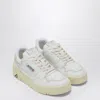 Autry Trainer Leather Perforated Toe Rubber Sole In White