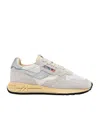 Autry Low-cut Lace-up Sneakers In Gray