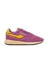 Autry 'reelwind' Violet Low Top Sneakers With Logo Patch On Tongue And Side In Pink