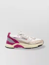 Autry Low Hyperway Sneakers With Mesh Panels And Metallic Accents In Neutral