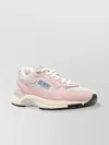 Autry Low Hyperway Wom Sneakers With Mesh Panels In Pink