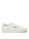 Autry Low-top Leather Sneakers With Perforated Upper In White