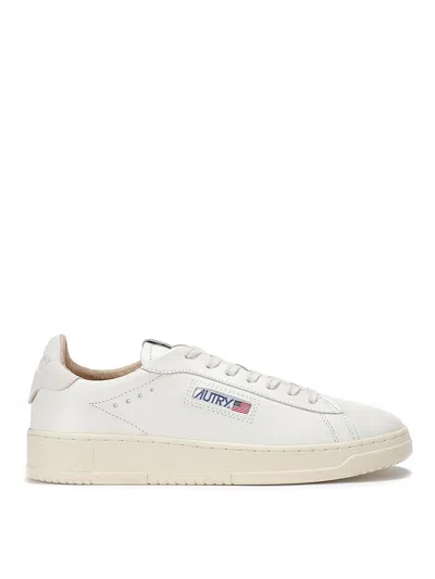 Autry Action Low-top Leather Sneakers In White