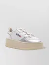 Autry Low Leather Sneakers Metallic Finish