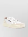 Autry Low Leather Sneakers With Contrast Heel Tab