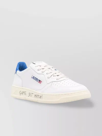 Autry Low Leather Sneakers With Contrasting Elements