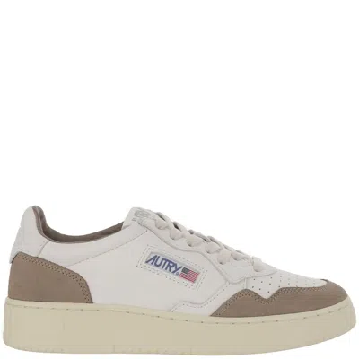 AUTRY AUTRY LOW MEDALIST LEATHER SNEAKERS