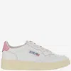 Autry Medalist Low Sneakers In White And Polignac Leather Shoes