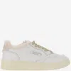 Autry Medalist Shearling-trimmed Leather Sneakers