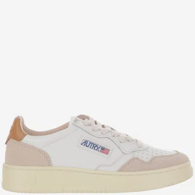 Autry Leather Medalist Low Sneakers In Neutral
